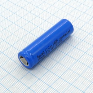 Аккумулятор 14500 3.7В  750мАч, Аккумулятор литий-ионный (Li-Ion) без платы защиты