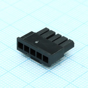 436450500, Корпус разъема, однорядный, Серия Micro-Fit 3.0, Гнездо, 5 вывод(-ов), 3 мм