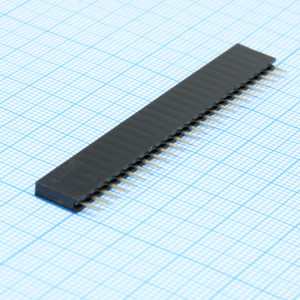 DS1023-1X26S21, Гнездо на плату 1х26 конт., шаг 2.54мм, высота 8.5мм