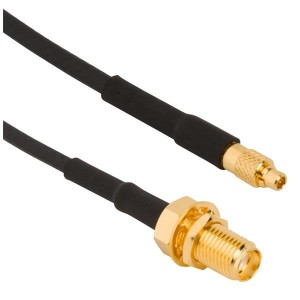 245107-02-24.00, Соединения РЧ-кабелей SMA Bkhd Jck to MMCX Strt Plg RG-174 24in