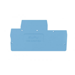 Торцевая крышка TCD2.5-2-1-BU-EA, Торцевая крышка, для клемм TCD2.5-2-1..., цвет: синий