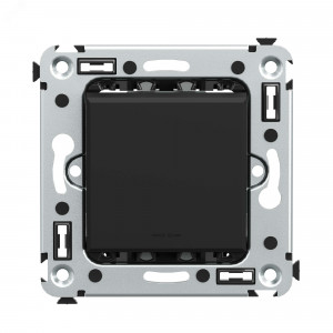 Переключатель 1-кл. СП Avanti "Черный матовый" 4412113