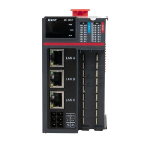 Программируемый логический контроллер (ПЛК) EC312 токоподающий D-CARD EKF PLC-EC312-S-DCD