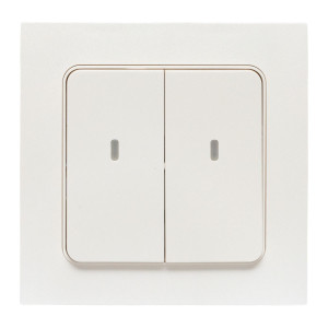 Умный выключатель Стокгольм 2-кл. белый Zigbee EKF Сonnect RCV-ST2-WD-ZB