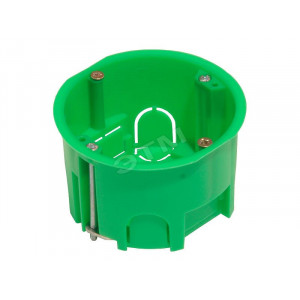 Коробка установочная СП 68х45 для гипсокарт. с метал. лапками КУ1202