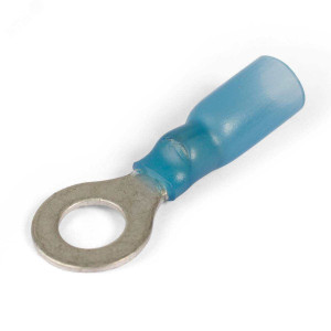 Наконечник кабельный кольцевой изолированный НКИ-Т 2.5-4 серия ПРОФИ, Наконечник кабельный кольцевой изолированный с термоусаживаемой манжетой, сечение 1.5-2.5мм2 под М4