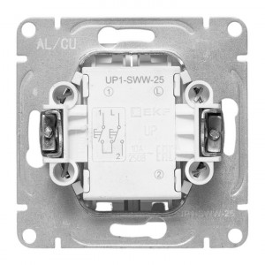 Механизм выключателя жалюзи, белый Эпика EKF UP1-SWW-25