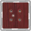 W59 РОЗЕТКА двойная под плоские вилки, 6А, механизм, МОРЁНЫЙ ДУБ C3(6) RS6-253-9-86