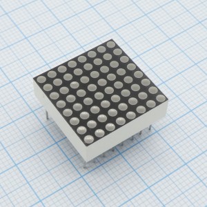 FYM-7881CS-11, Матричный индикатор 20,2мм/8x8/красный/660нм/15-20мкд/ОК