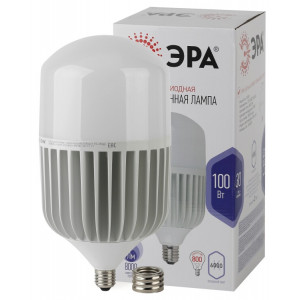 Лампа светодиодная высокомощная STD LED POWER T160-100W-6500-E27/E40 100Вт T160 колокол 6500К нейтр. бел. E27/E40 (переходник в компл.) 8000лм Б0032090