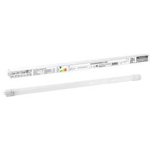 Лампа светодиодная НЛ-Т8-10 Вт-230 В-6500 К–G13, 600 мм, матовая, стекло, непов. Народная SQ0340-1502