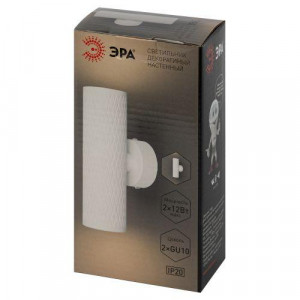 Светильник WL46 WH под лампу MR16 GU10 12Вт для интерьера/фасадов IP20 бел. Б0058501