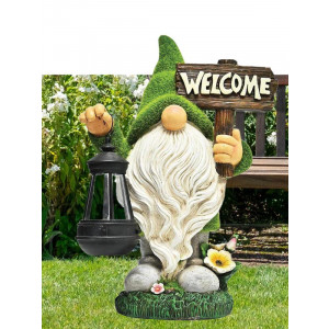 Светильник садовый "Гномик" 15х15х36 тепл. бел. на солнечн. батарее аккум. AA NI-MH 600мА.ч КОСМОС KOC_SOL249_G1