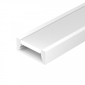 Профиль MIC-M-2000 WHITE 044543, Алюминиевый профиль для светодиодных лент и линеек. Цвет - белый RAL9010 (порошковая окраска). Габаритные размеры (LхWхH): 2000x15.6x6 мм. Ширина площадки для ленты 11,2 мм. Экраны, заглушки и другие аксессуары приобретаются отдельно. Цена за 1 метр.