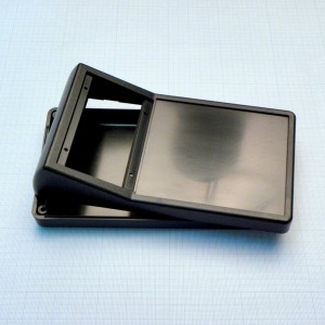 G1189B(BC), Прочный корпус из ABS пластика для клавиатуры с окном и отсеком для батареи, черный