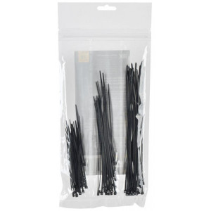 Набор хомутов 2.5х100; 2.5х150; 2.5х200 чер. (уп.75шт) UNH35-N02-075