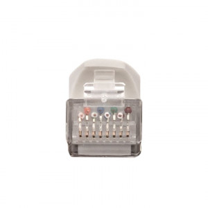 Патч-корд TERACOM CS Cat.6A экранированный S/FTP оболочка LSZH белый (1,0м) TRCS-6ASF-LSH-1M-WH