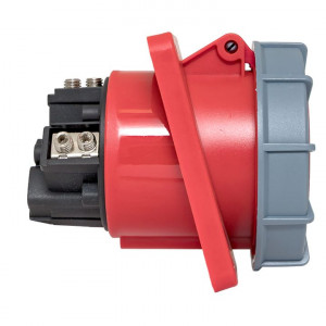 Розетка стационарная внутренняя угловая 4442 3Р+РЕ 125А 380В IP67 PROxima ps-4442-125-380