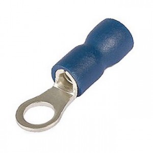 Наконечник кабельный кольцевой изолированный НКИ 2.5-4 серия ПРОФИ, Наконечник кабельный кольцевой изолированный с ПВХ манжетой, сечение 1-2.5мм2 под М4