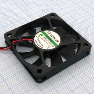 MB60101V2-000U-A99, Вентилятор 12В 60х60x10мм V 3500об/мин 23,1м3/час, 25дБ (Recommended replacement: MF60101V2-1000U-A99)