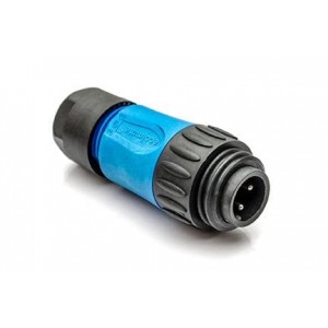 C016 20H003 210 10, Стандартный цилиндрический соединитель 3+PE MALE STRT BLUE SCW GLD INT ST RELF