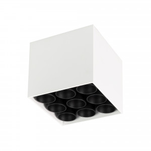 Светильник SP-ORIENT-SURFACE-TC-S95x95-20W Day4000 (WH, 30 deg, 230V) 031864, Накладной интерьерный светильник. Мощность 20 Вт, св. поток 1431 лм, 68 лм/Вт, дневной 4000 K, CRI>98, угол 30°, напряжение питания 230 В. Белый квадратный корпус из алюминия, степень защиты IP20. Размер: длина 95 мм, ширина 95 мм, высота 85 мм. Монтаж на