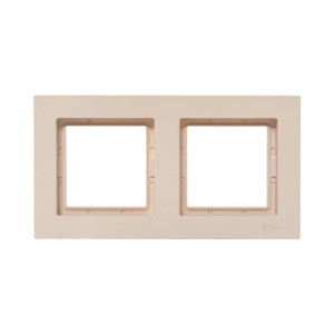 2 - местная рамка, IP44, кремовая, пластик Эпика EKF UP1-FPI-02-44