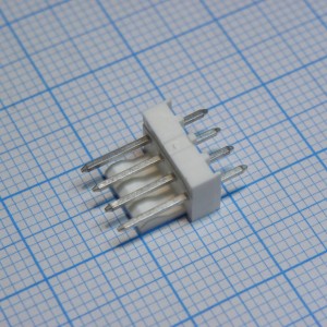 22232041, Разъем типа провод-плата, вилка прямая, шаг 2.54 мм, 4 контакта. Серия KK 6373