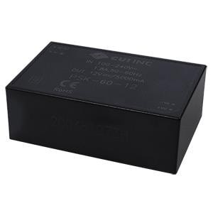PSK-60-5, Импульсные источники питания ac-dc, 60 W, 5 Vdc, single output, encapsulated PCB