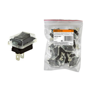 Клавишный переключатель YL-211-03 черный (влагозащищенный) 2 положения 1з SQ0703-0021