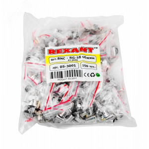 Разъем BNC штекер RG-58 обжим 05-3001