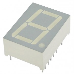 SA08-11CGKWA, 1 разрядный индикатор 20,32мм/зеленый/570нм/3.6-8.7мкд/ОА