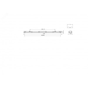 Светильник под две светодиод. лампы SPP-101-0-002-060 T8 G13 600мм IP65 Б0043657