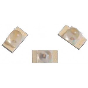 APTD3216LSYCK, Стандартные светодиоды - Накладного монтажа 1206 Dome Lens LED Yellow- 590nm