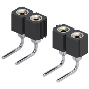 399-43-164-10-003000, Проводные клеммы и зажимы 64 POS R/ANGLE .100"