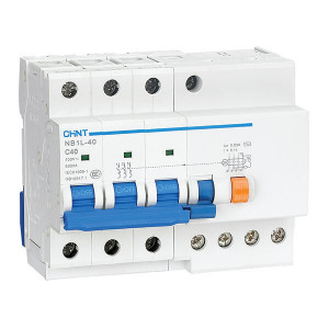 Выключатель автоматический дифференциального тока 3п C 20А 30мА тип AC 6кА NB1L-40 CHINT 198031
