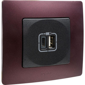 ETIKA Рамка 1 пост сливовая 672561