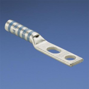 LCC6-14JAW-L, Клеммы Copper Comp. Lug 2 Hole #6 AWG 1/4