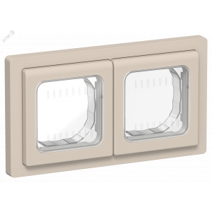 FLITE Рамка 2-местная IP55 Рпро-2-55-ФлЛ льняной IEK FI-M20-32-55-K88