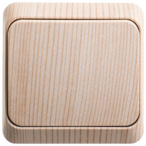 Выключатель 1-кл. ОП Этюд Дача 10А IP20 сосна SE BA10-001D