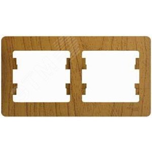 Рамка 2-м Glossa горизонт. дер. дуб SE GSL000502