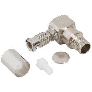 034-1119-12G, РЧ соединители / Коаксиальные соединители Right-AngleCrimpPlug Belden 4794R, 75 Ohm