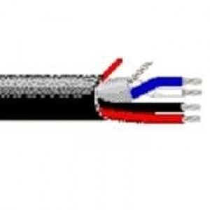 1502SB 0101000, Многожильные кабели 22/18AWG 2C SHIELD 1000ft SPOOL BLACK