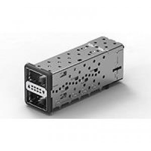 2085945-1, Соединители для ввода/вывода QSFP+ Assy, 2x1 Gskt 2LP-Outr, Stacked