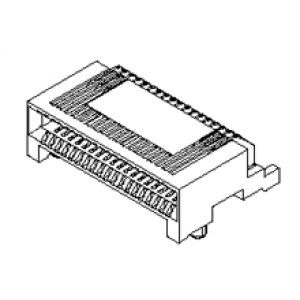755860011, Разъем высокоскоростной iPass Connector System на плату (SMT)