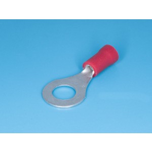 TRI-1.25-6, Клемма тип "O" 6,4мм, на провод 0,25-1,5мм, изолированная, кратно 100шт.