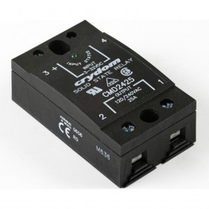 CMD2425, Реле твердотельное для коммутации переменного тока 280В 25А, вход DC 32В 30мА, изоляция 4кВ, схема перехода через ноль, нормально разомкнутое, -40...80°C