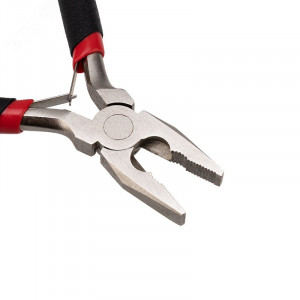 Плоскогубцы мини 120мм, никелированные, обливные рукоятки, авторазжим, высокоуглеродистая сталь CrV