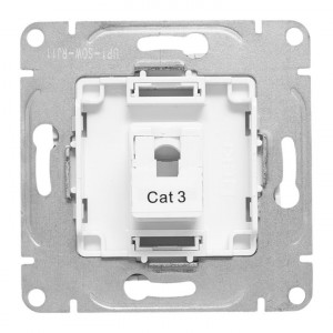 Механизм розетки RJ11, белый Эпика EKF UP1-SOW-RJ11