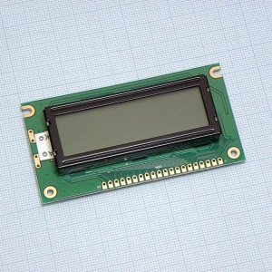 WG12232C-YGH-N#A, ЖКИ графич, 122 x 32, контроллер SBN1661G, 8-bit , 5V, цвет подсветки желто-зеленый, цвет изображения серый